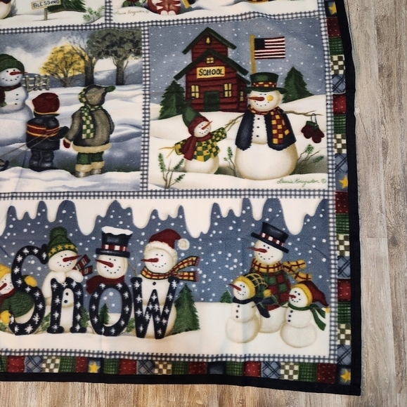 Laurie Korsgaden Snow Winter Scenes Fleece Blanket-51x64" - Picture 2 of 8